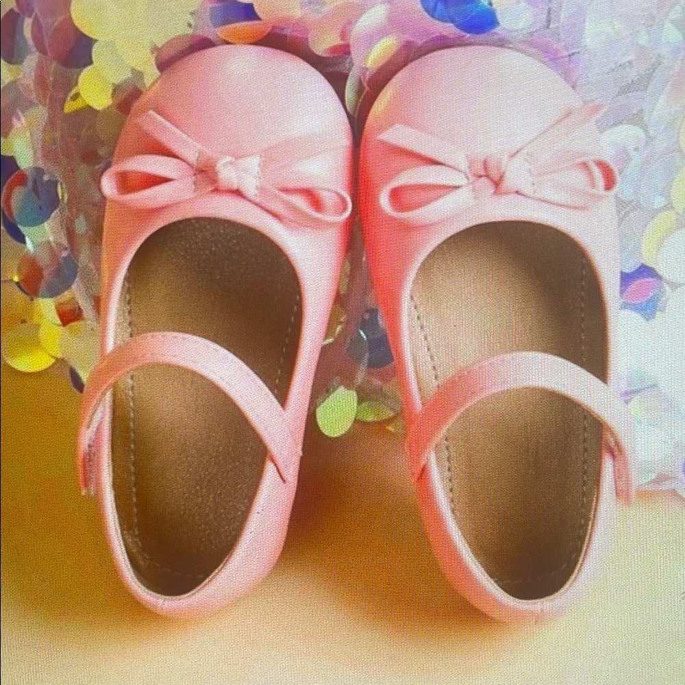 Pink Kids Shoes with Bow